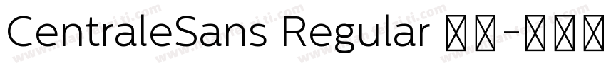 CentraleSans Regular 普通字体转换